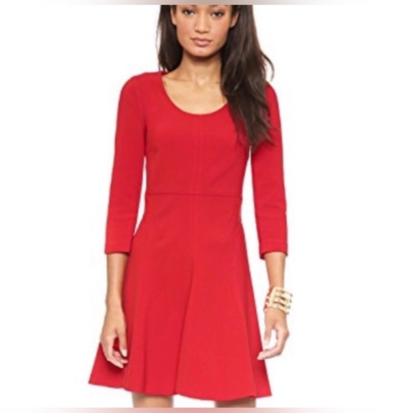 Diane Von Furstenberg Dresses Dvf Red Flare Dress Poshmark